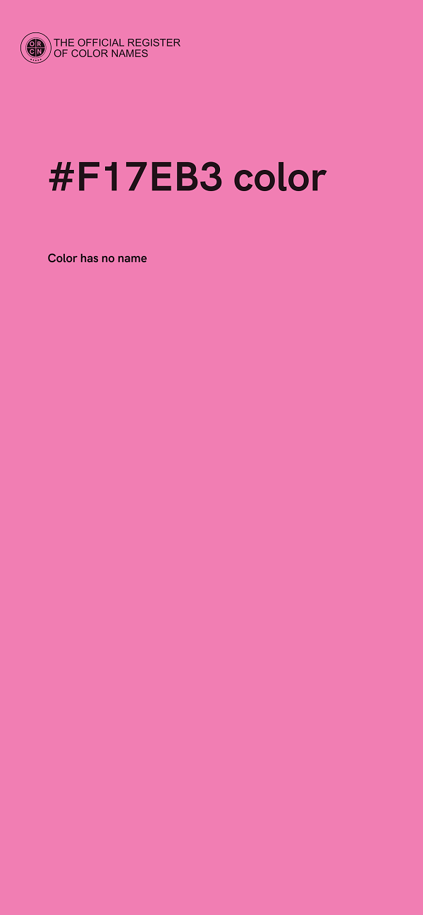 #F17EB3 color image