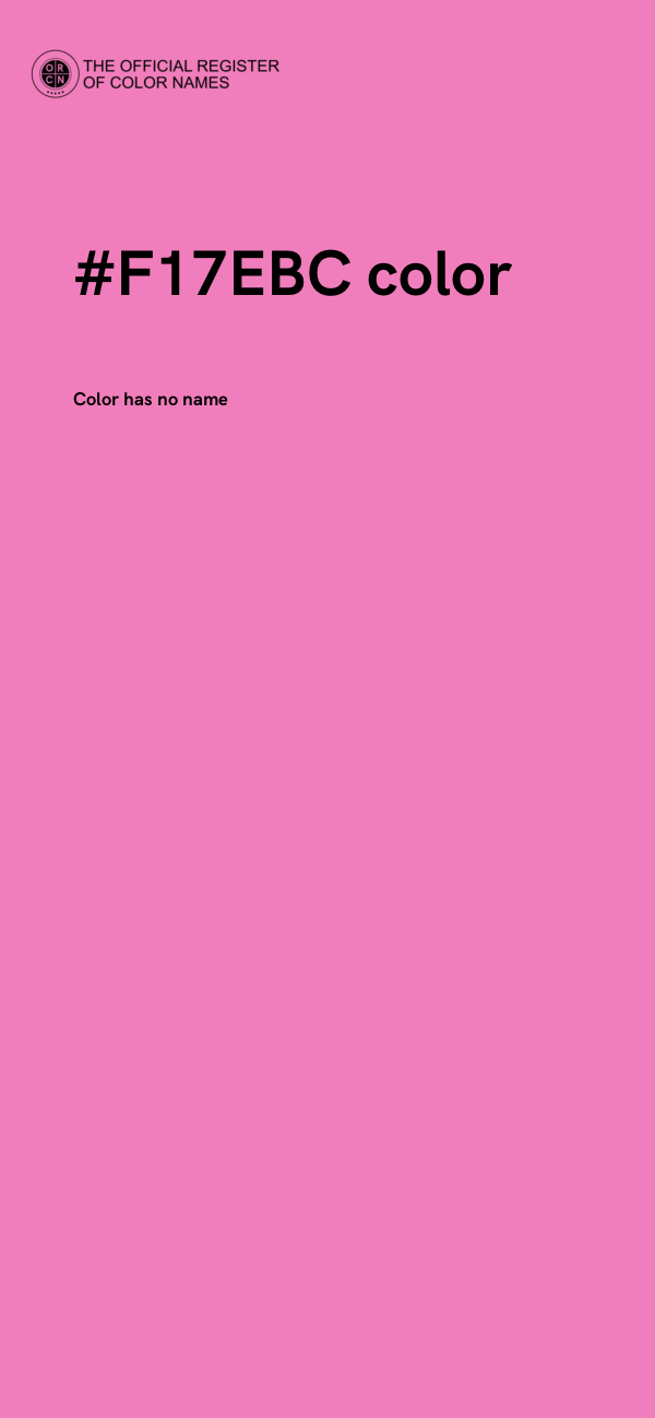 #F17EBC color image