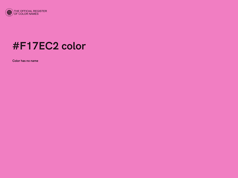 #F17EC2 color image