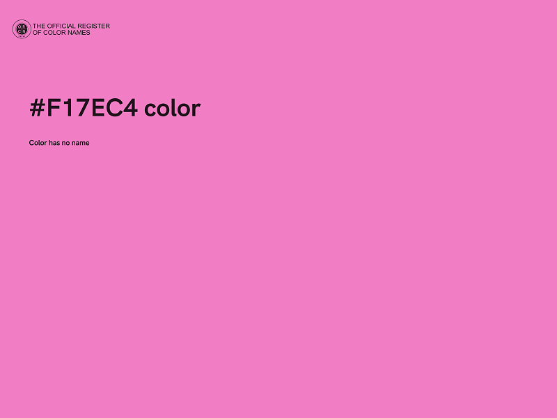 #F17EC4 color image