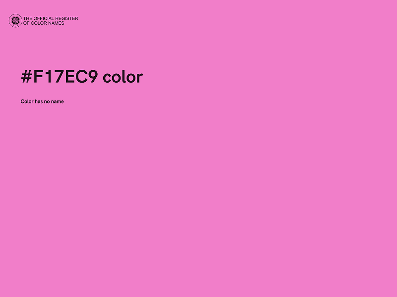 #F17EC9 color image