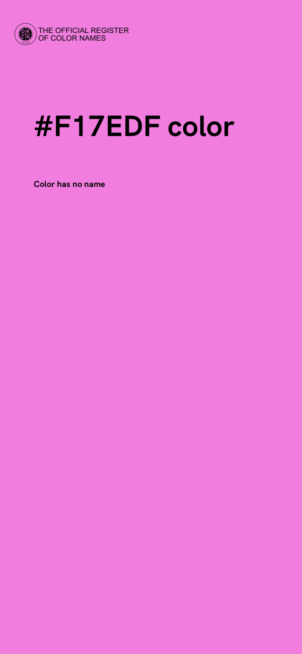 #F17EDF color image