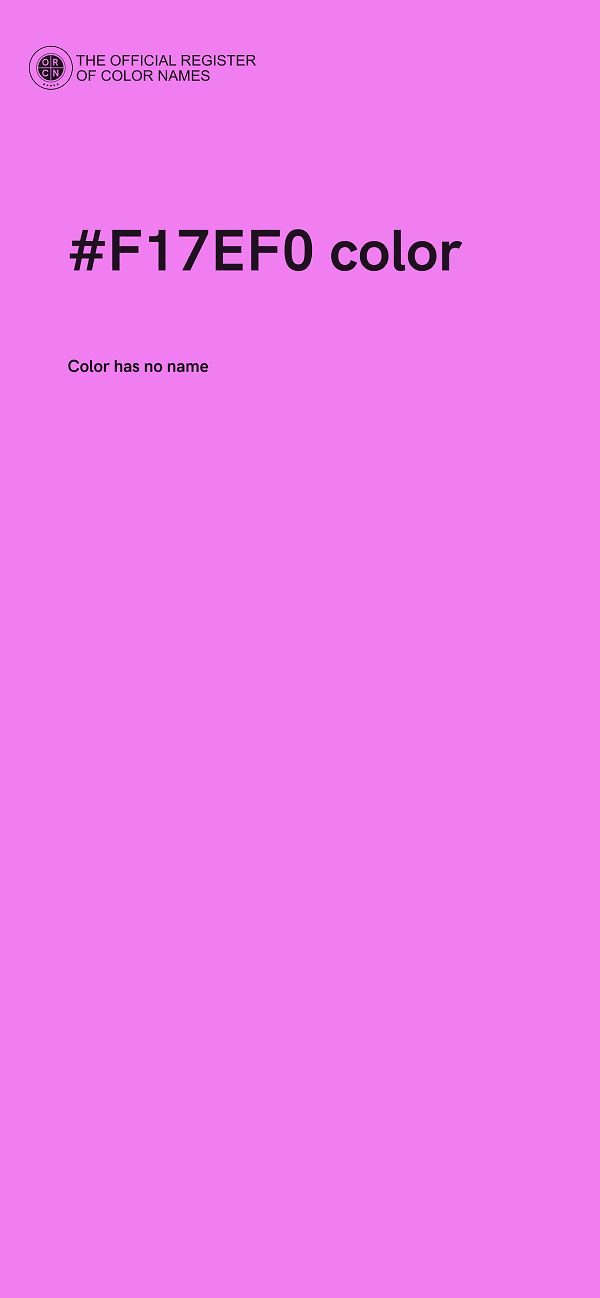 #F17EF0 color image