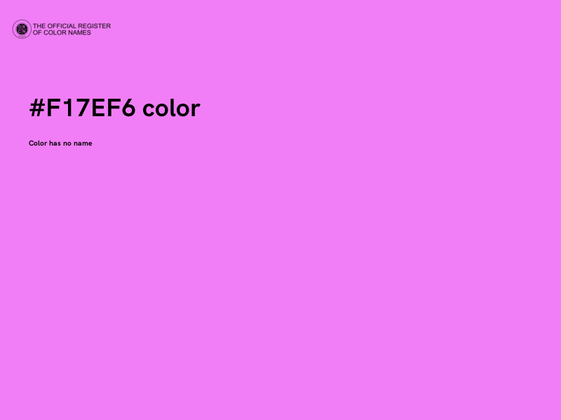 #F17EF6 color image