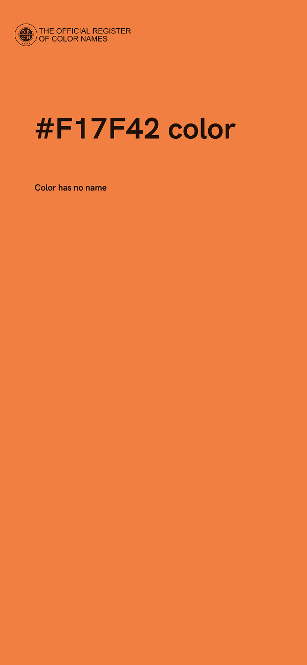 #F17F42 color image