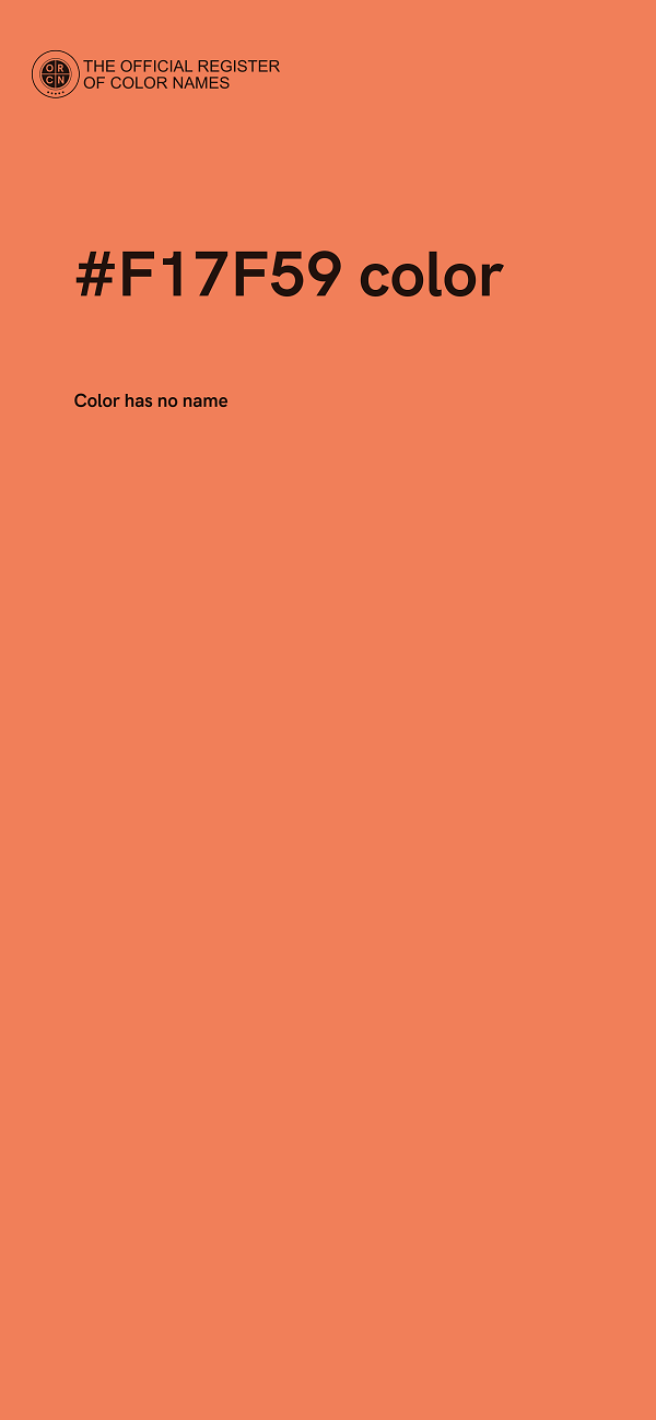 #F17F59 color image