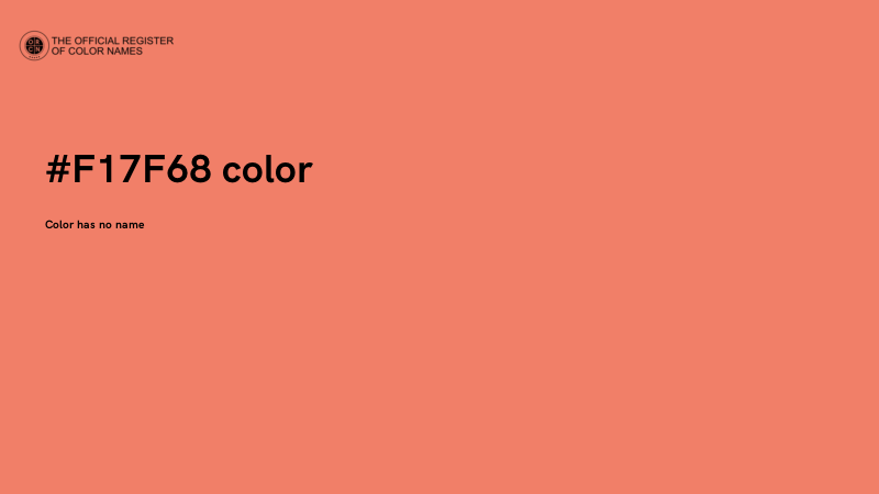 #F17F68 color image