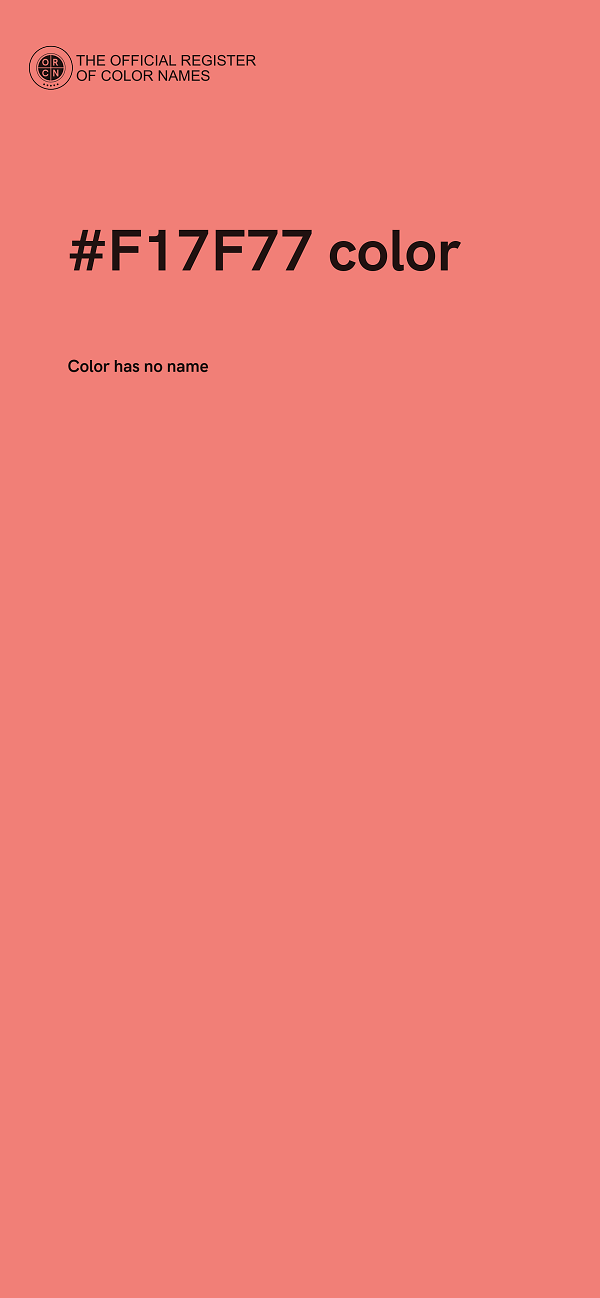 #F17F77 color image