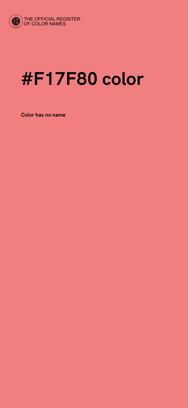 #F17F80 color image