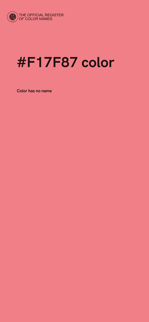 #F17F87 color image