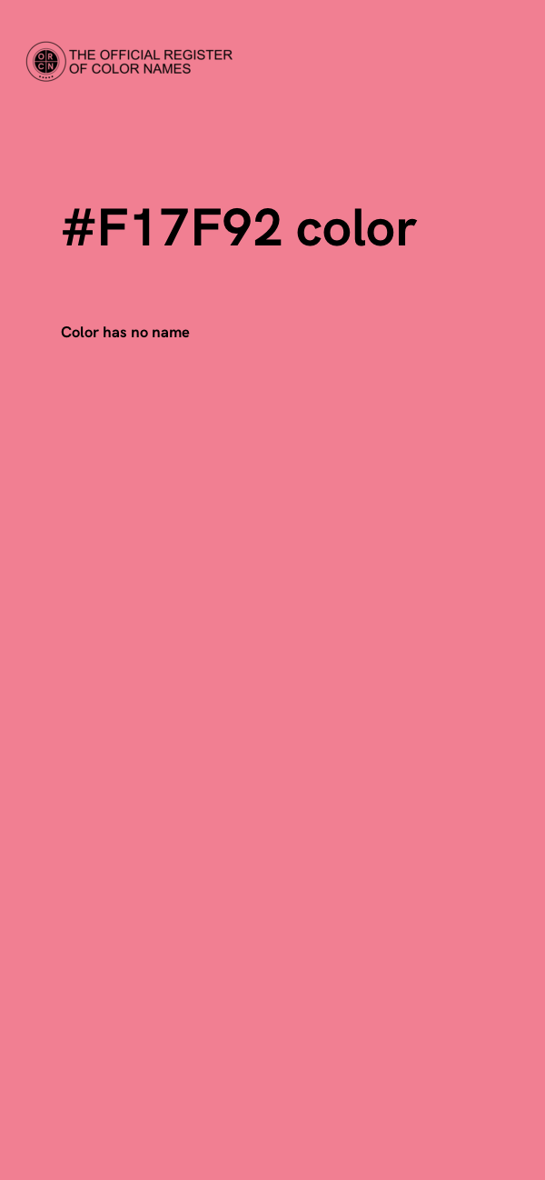 #F17F92 color image