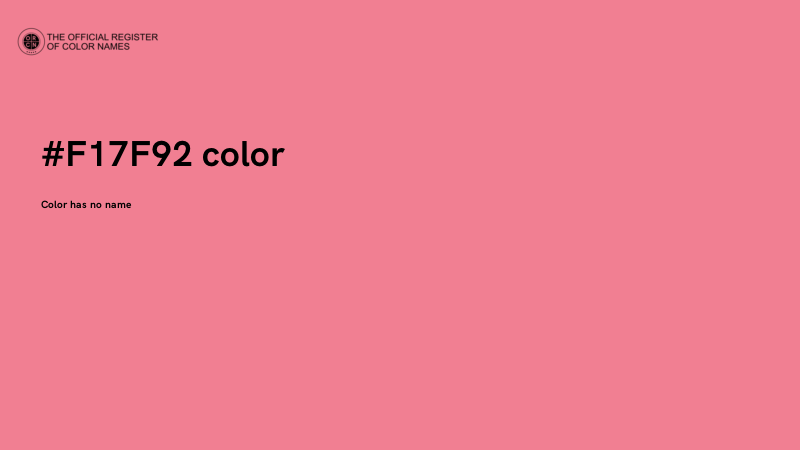 #F17F92 color image