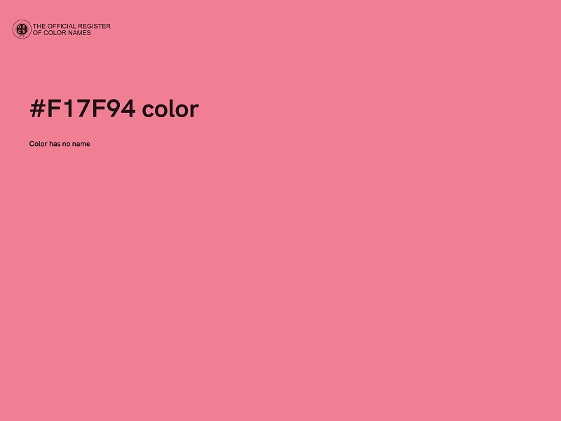 #F17F94 color image