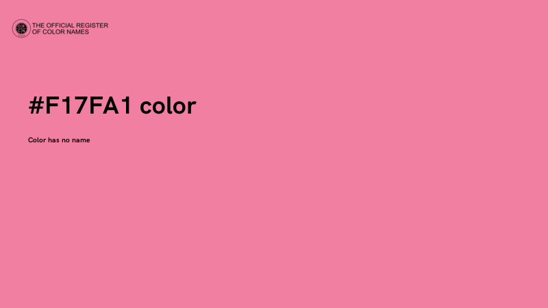 #F17FA1 color image