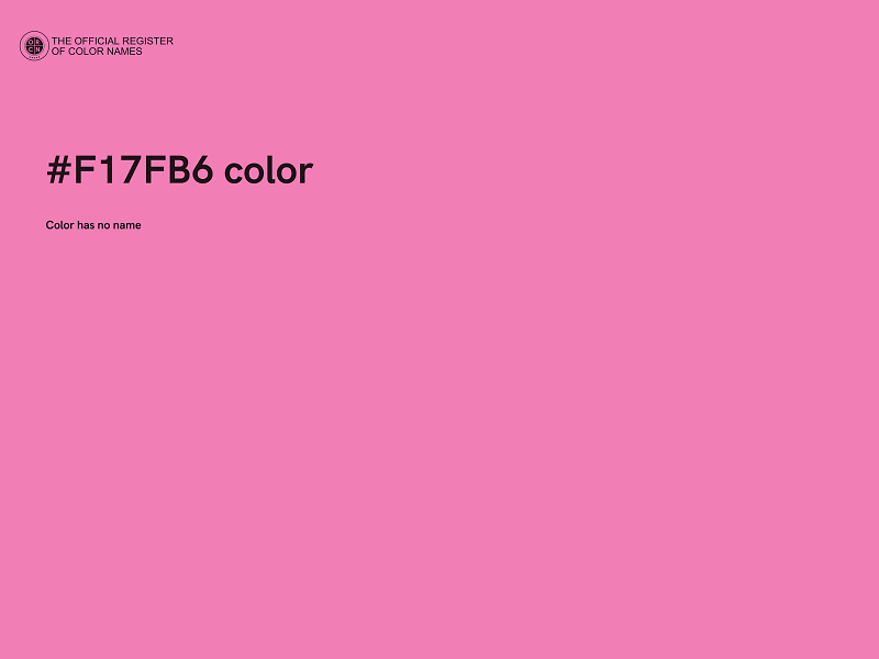 #F17FB6 color image