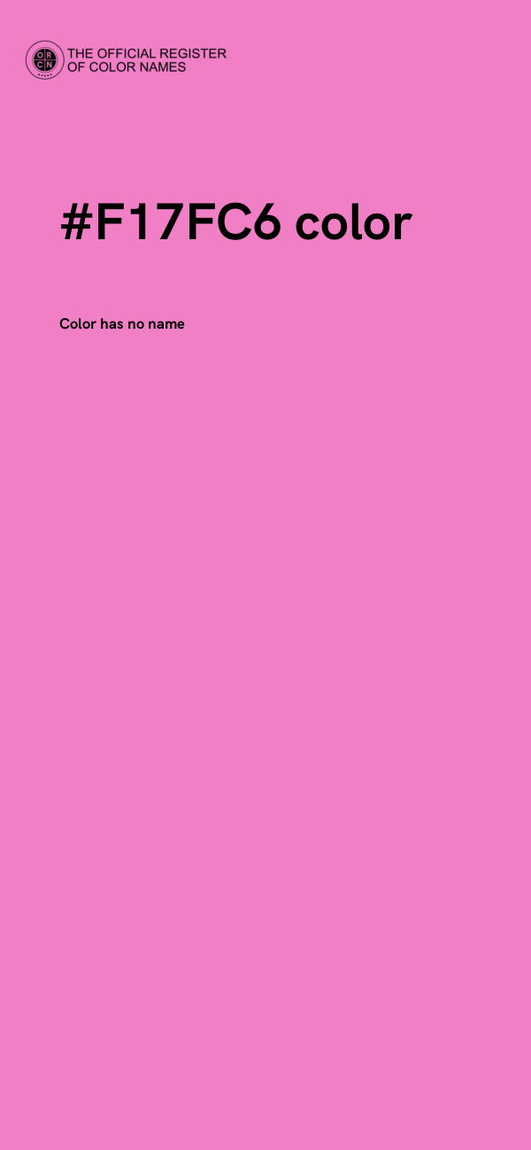 #F17FC6 color image