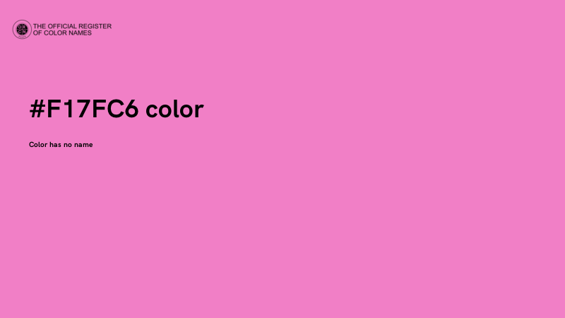 #F17FC6 color image