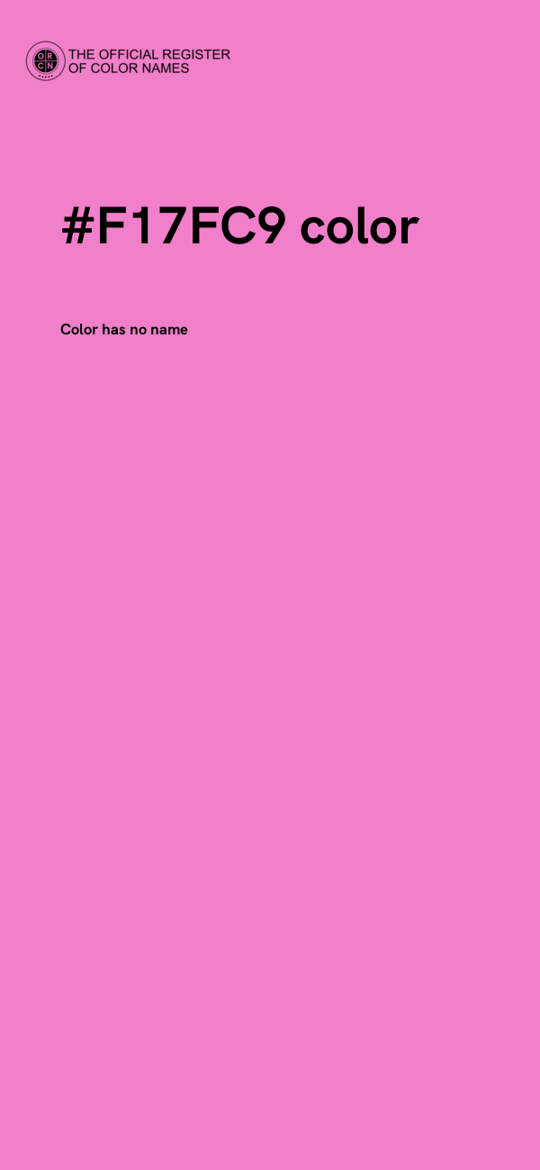 #F17FC9 color image