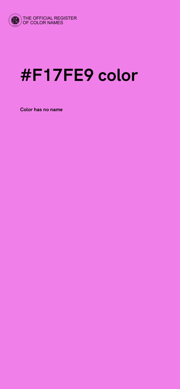 #F17FE9 color image
