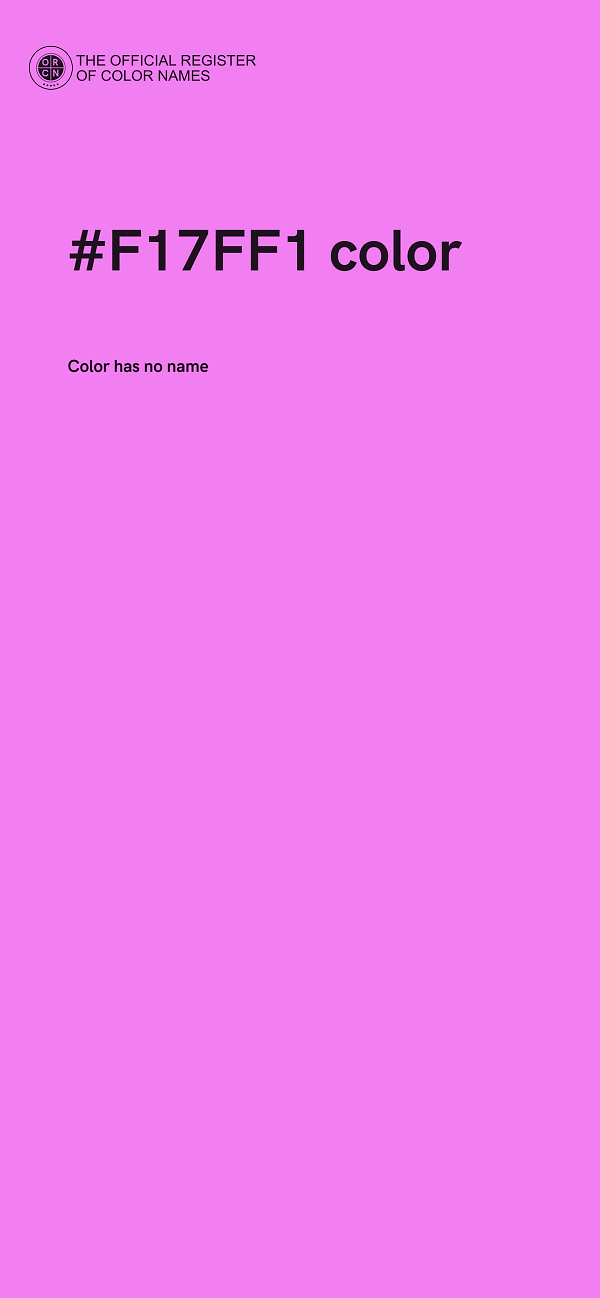 #F17FF1 color image