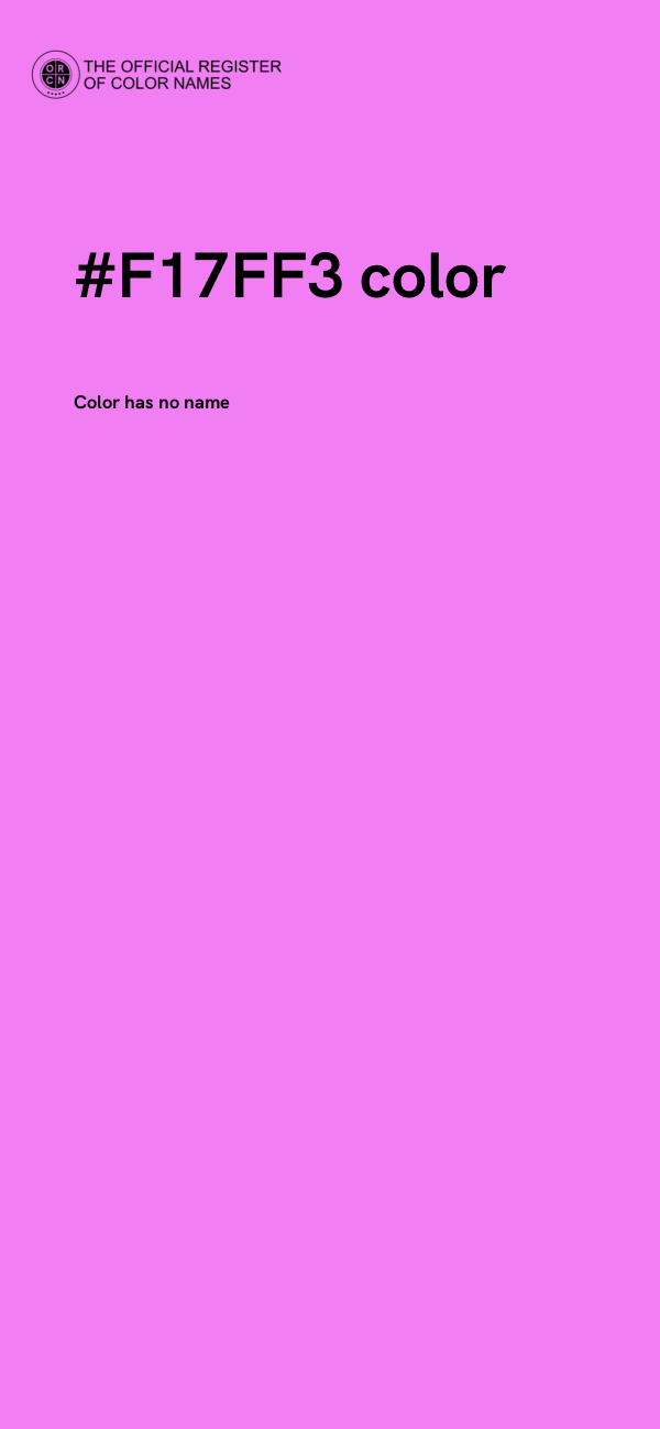 #F17FF3 color image