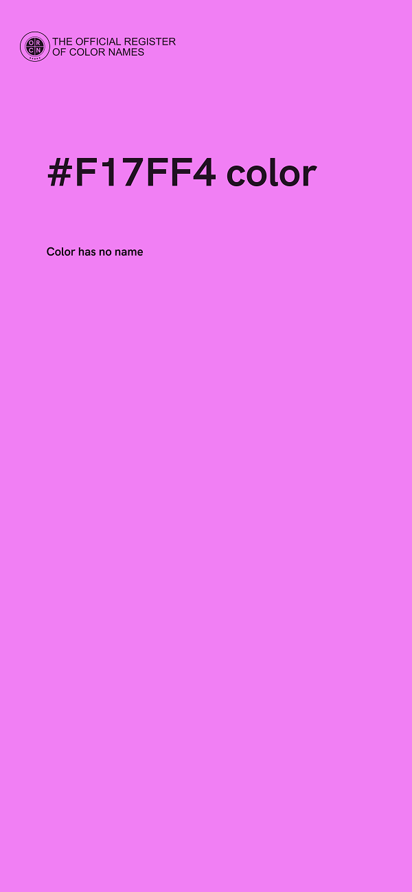 #F17FF4 color image