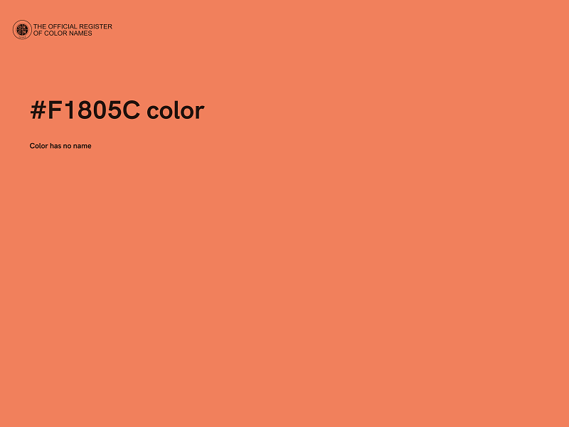 #F1805C color image