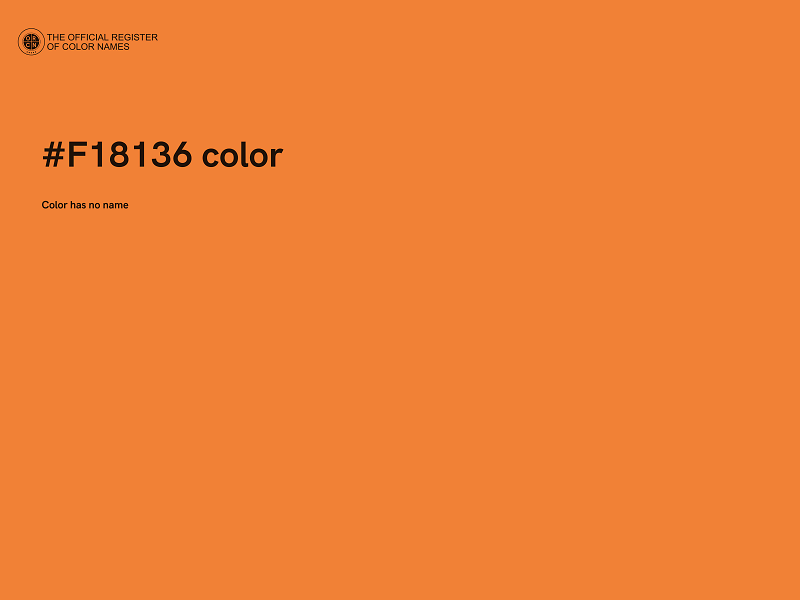 #F18136 color image