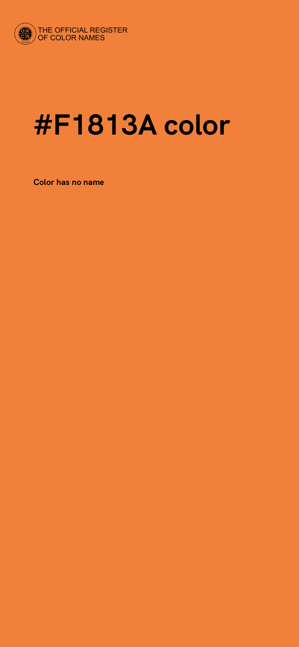 #F1813A color image