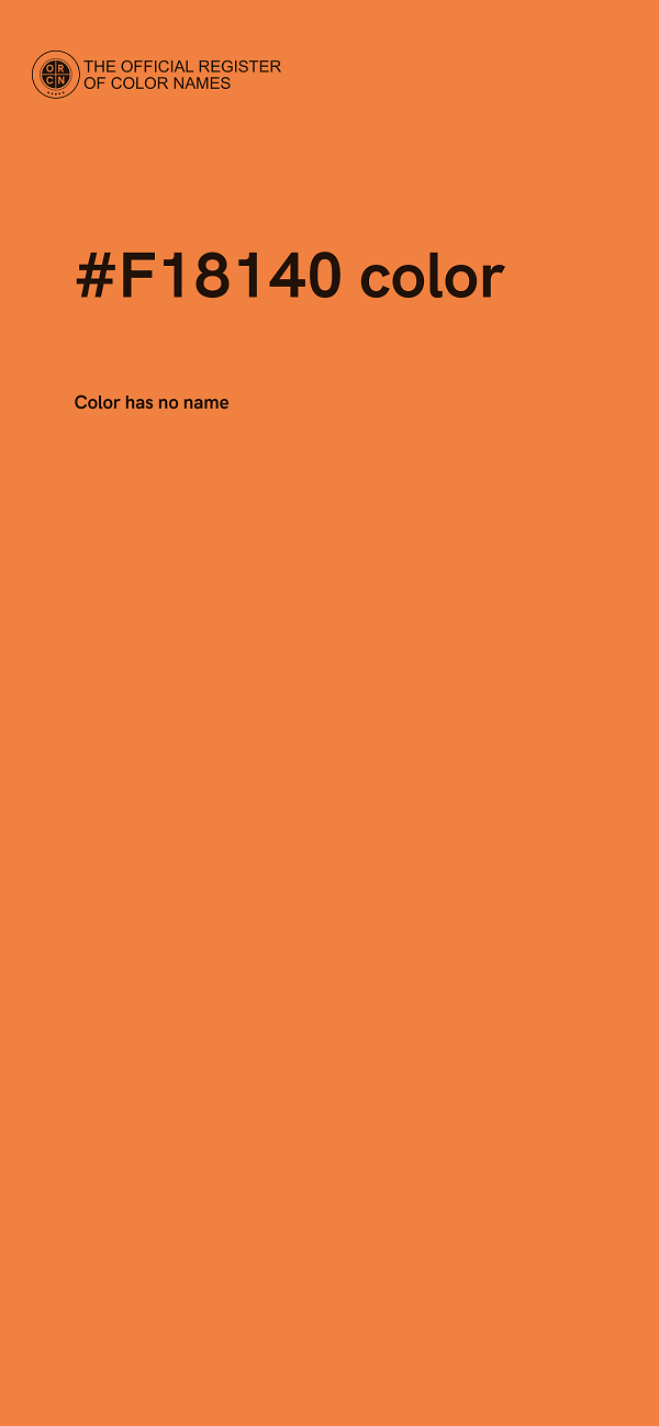 #F18140 color image
