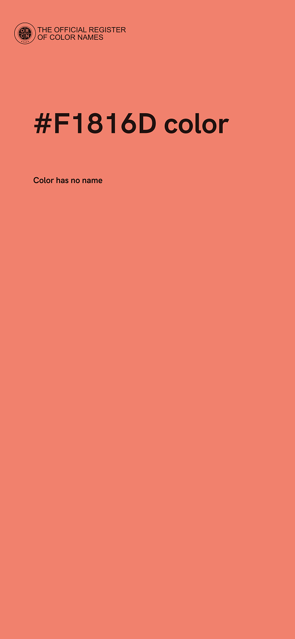 #F1816D color image
