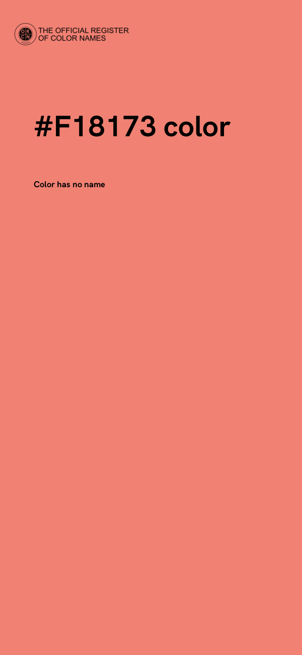 #F18173 color image