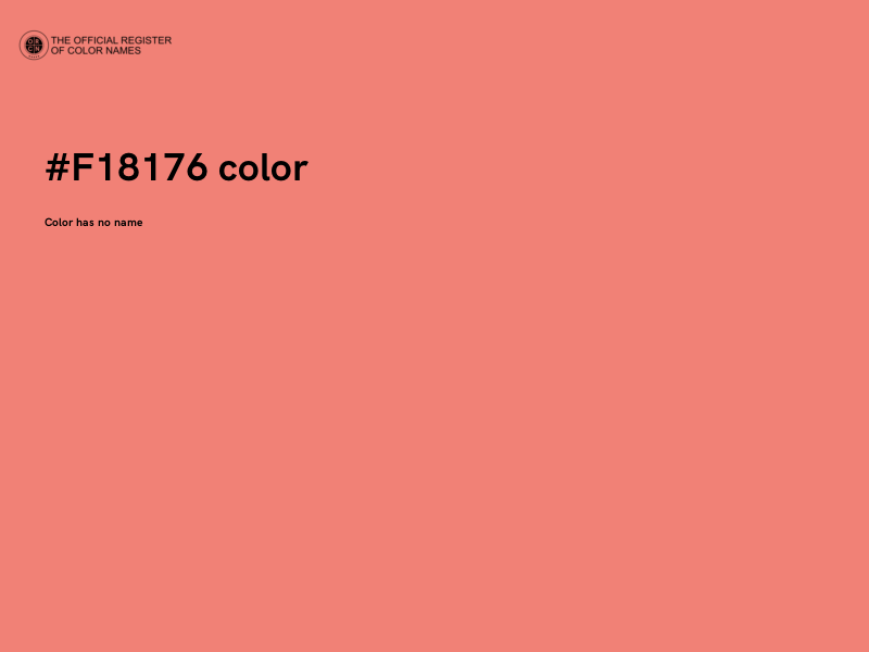 #F18176 color image