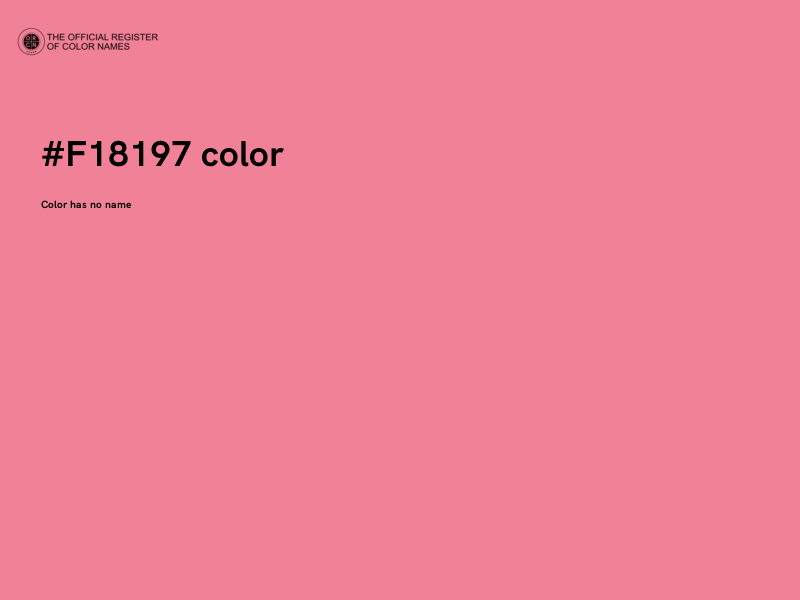 #F18197 color image