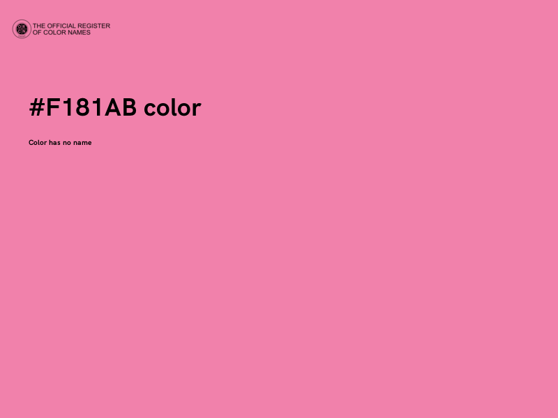 #F181AB color image