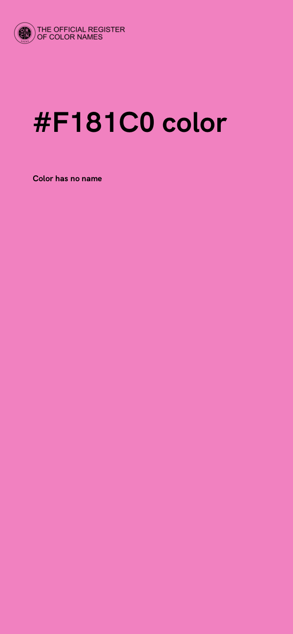 #F181C0 color image