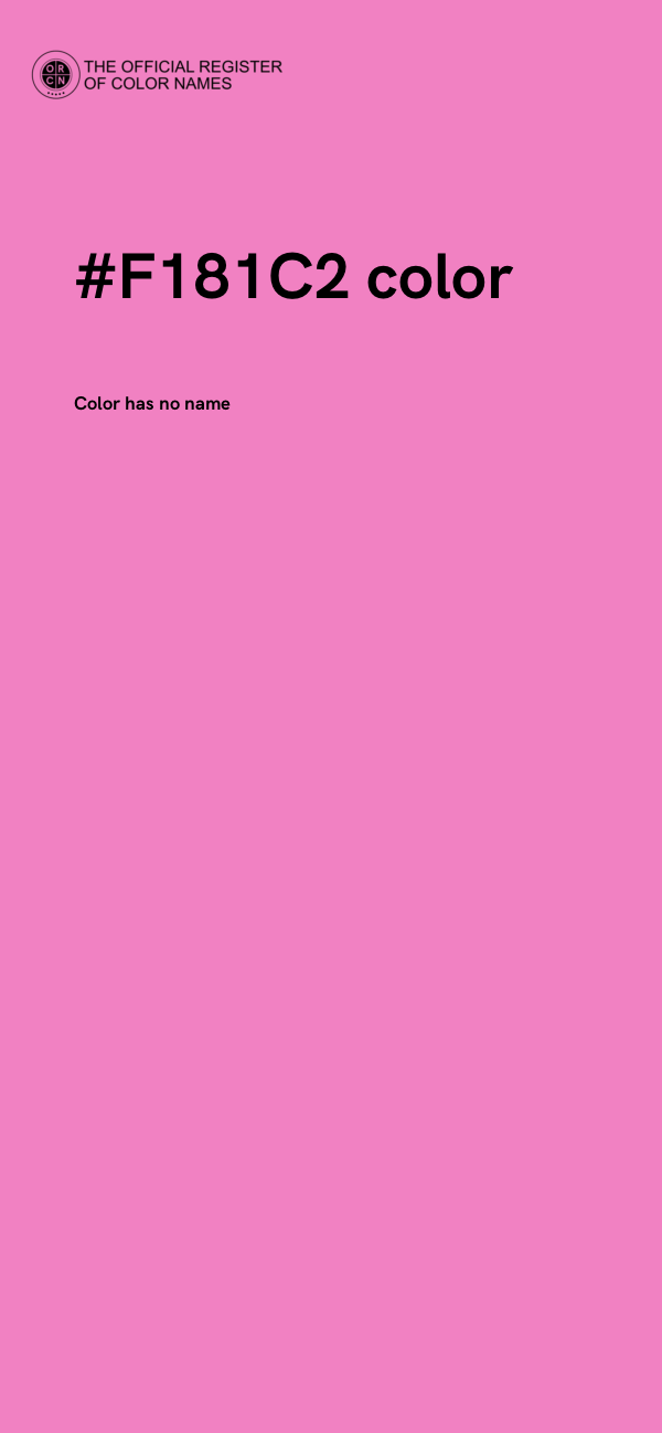 #F181C2 color image