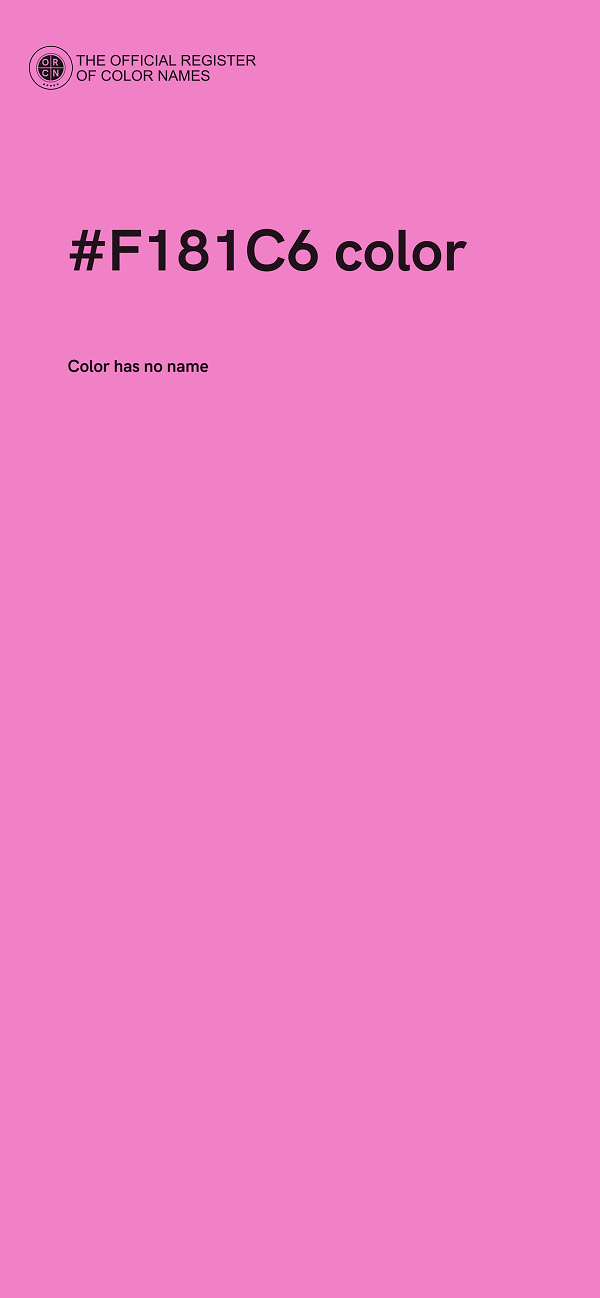 #F181C6 color image