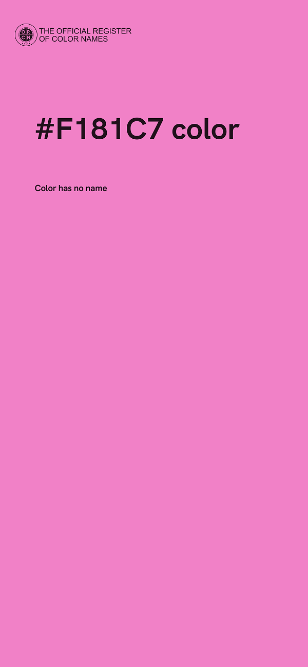 #F181C7 color image