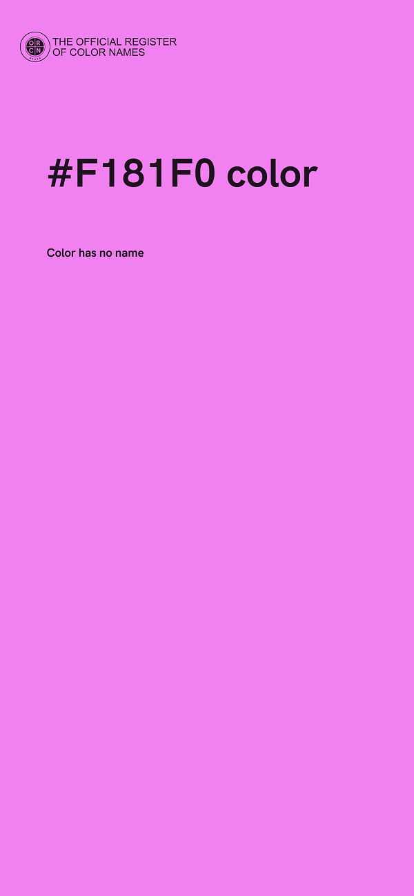 #F181F0 color image