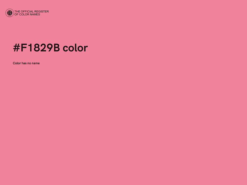 #F1829B color image