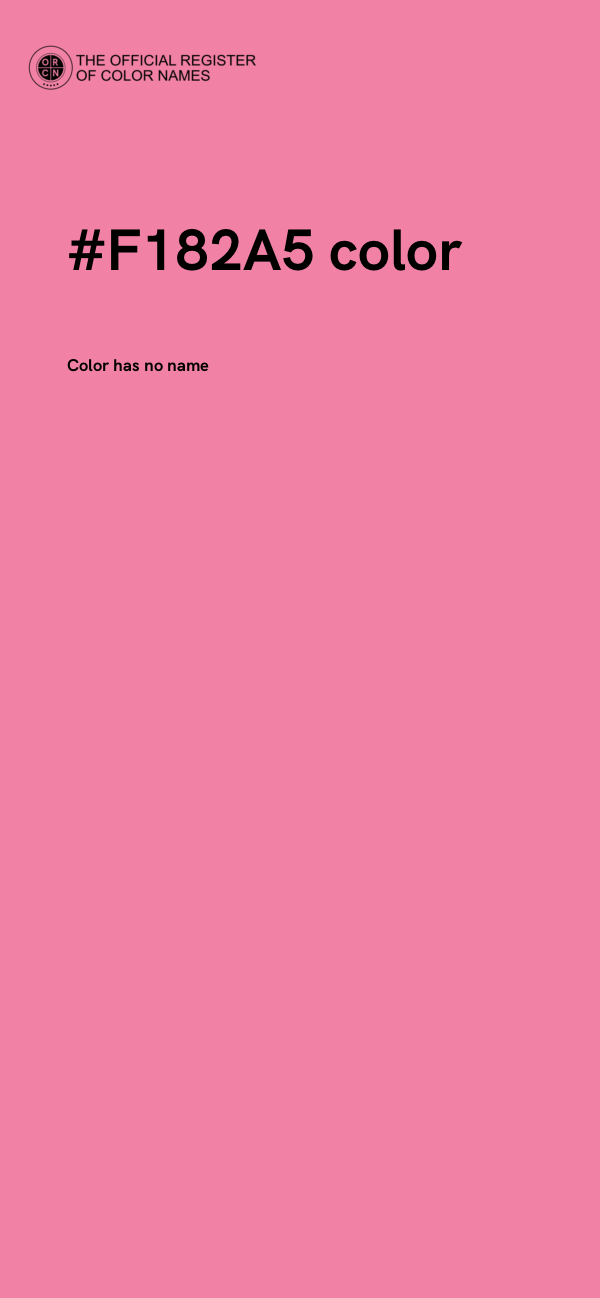 #F182A5 color image