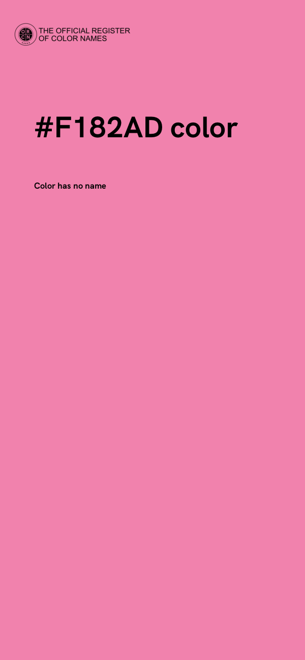 #F182AD color image