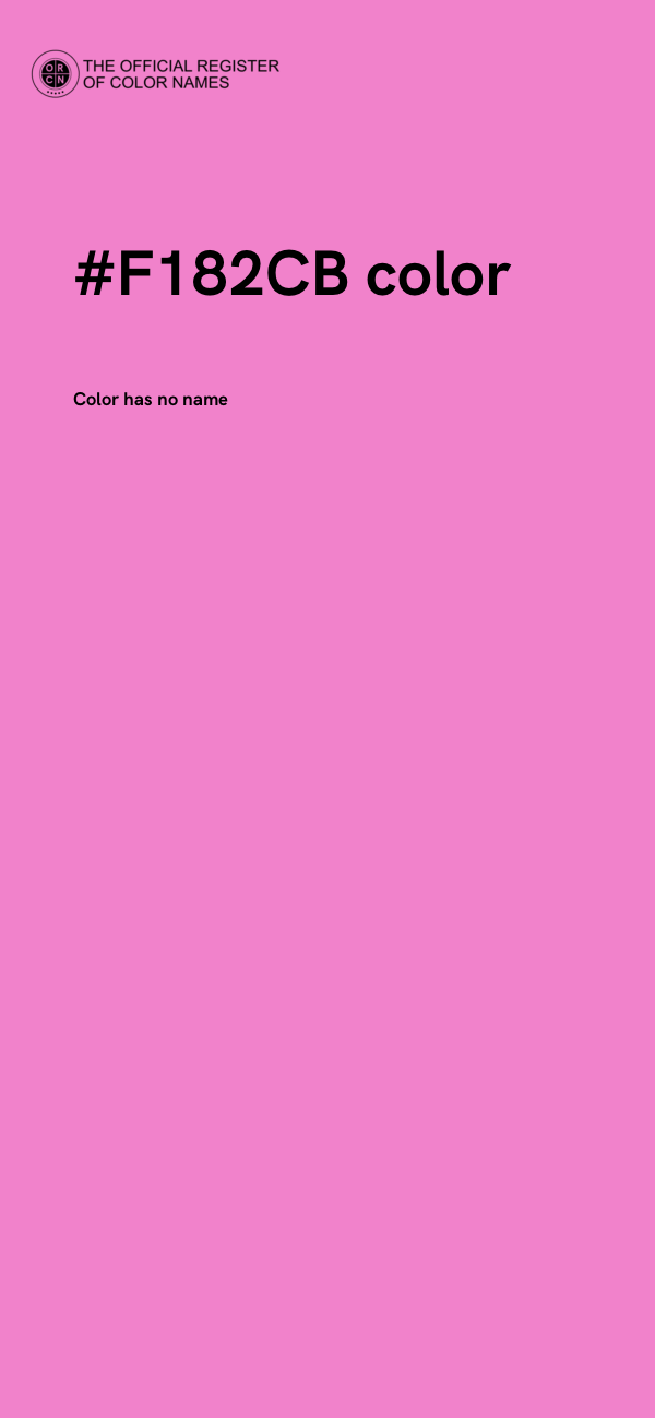 #F182CB color image
