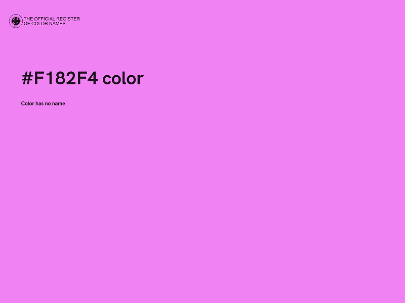 #F182F4 color image