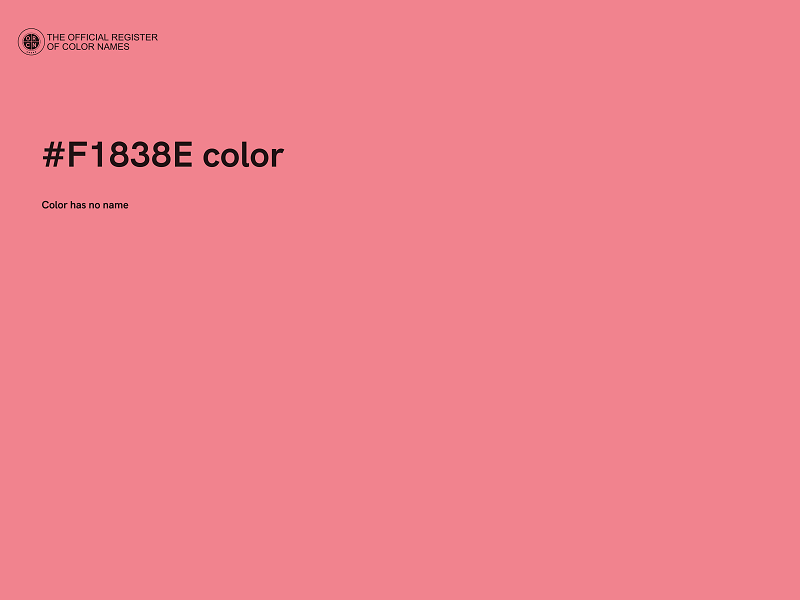 #F1838E color image