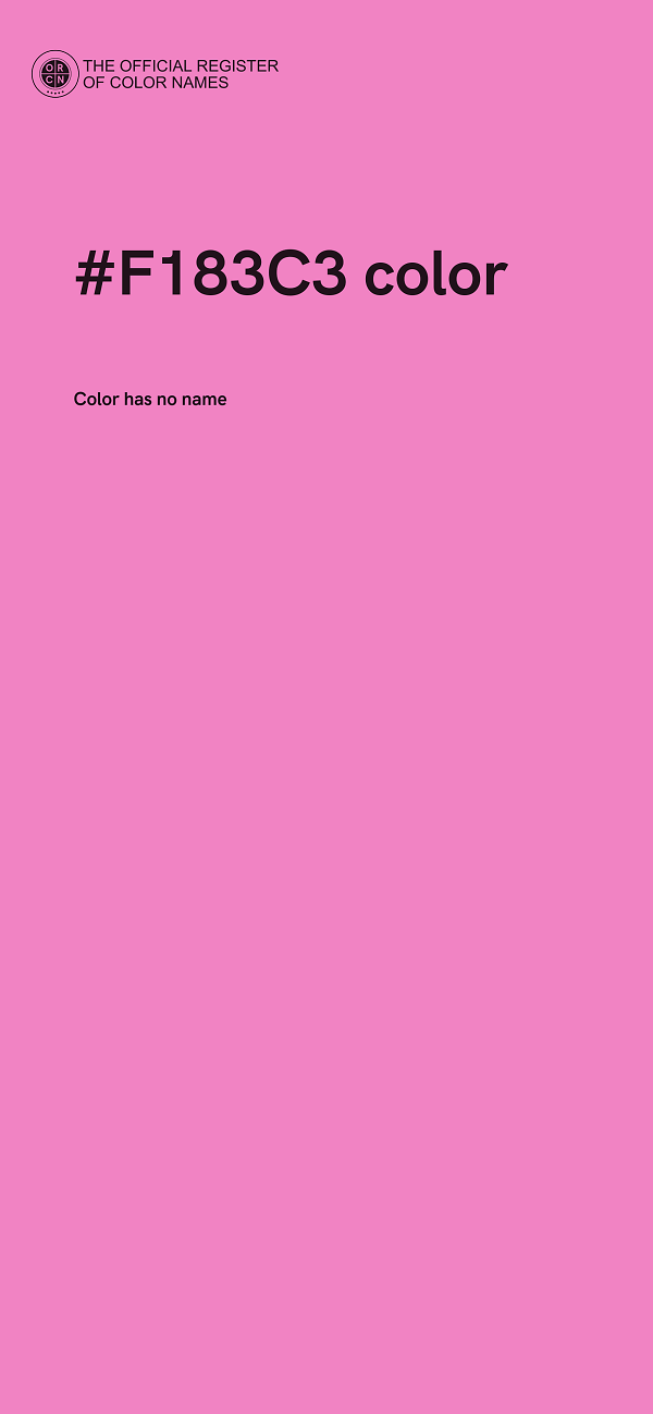 #F183C3 color image