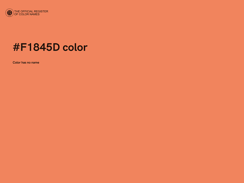 #F1845D color image