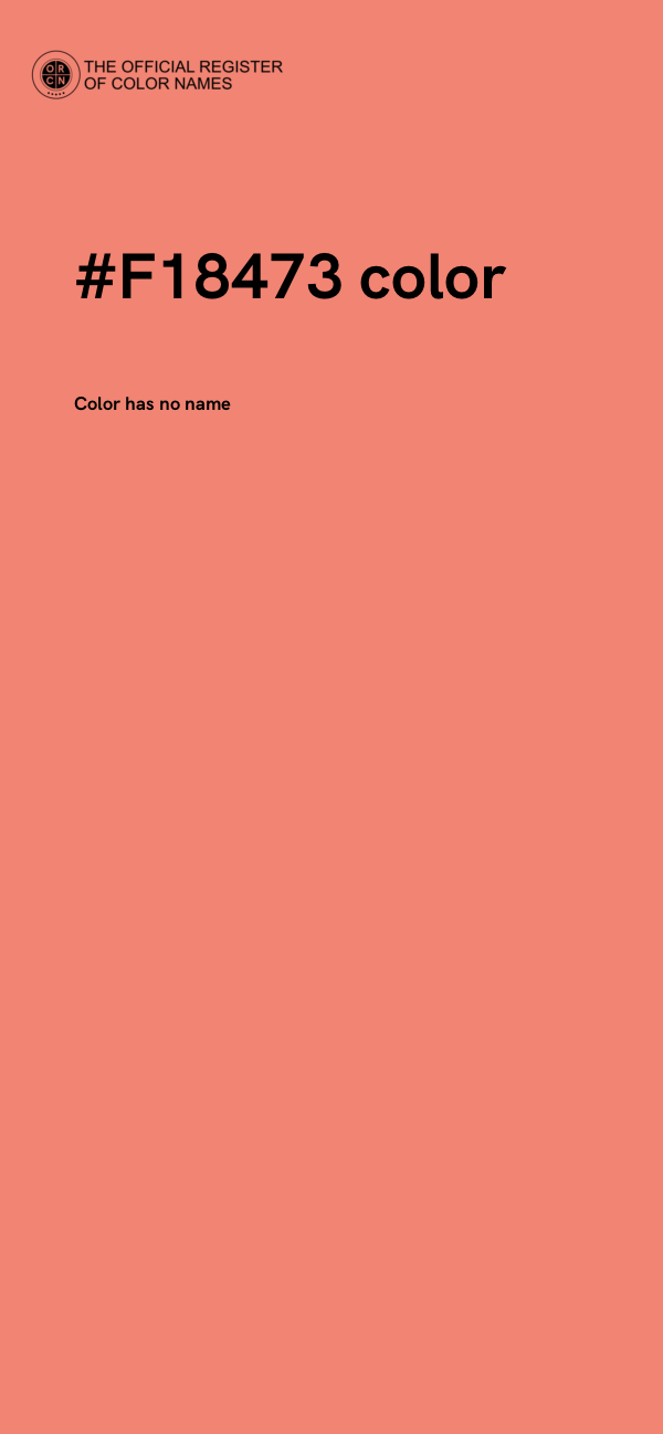 #F18473 color image