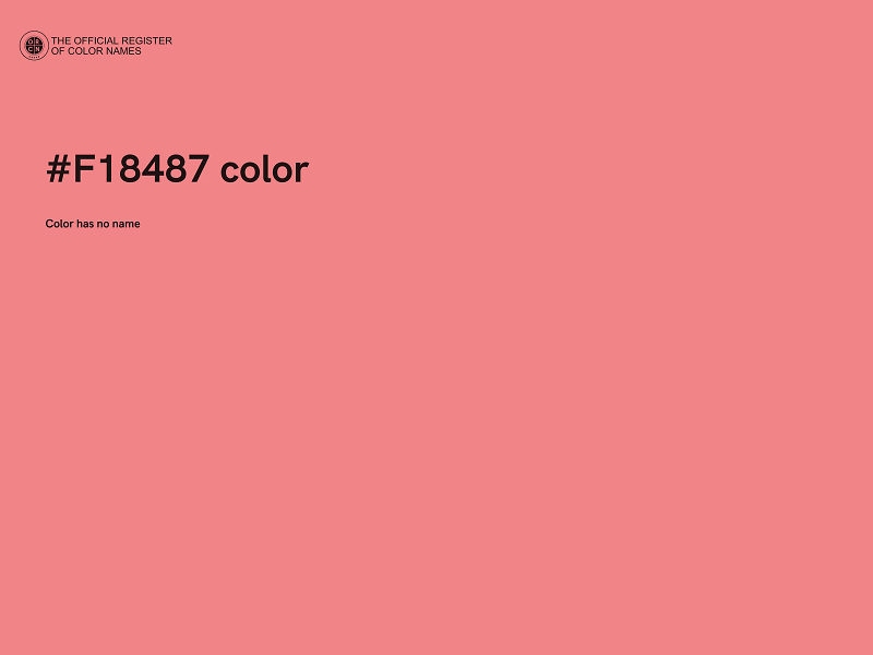 #F18487 color image